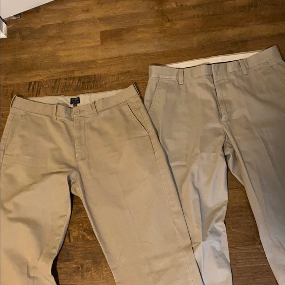2 pairs of Khaki pants!!!